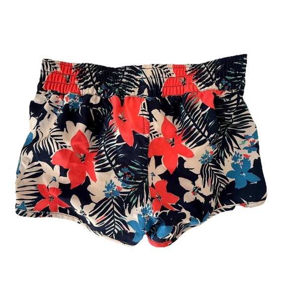 Roxy Girls Shorts Size 7 Tropical Print Pull-On Elastic Waist Summer - Picture 2 of 6